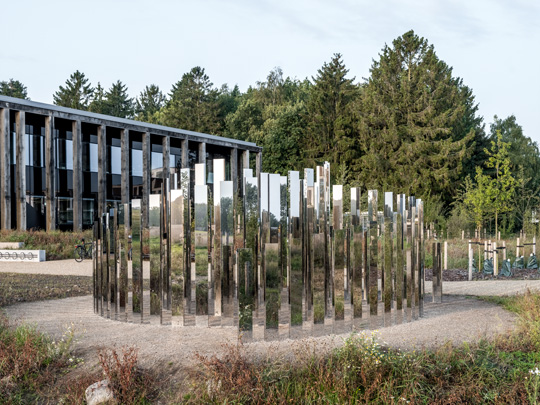 Gravity Mirror Pavilion & Sun, Moon and the Earth