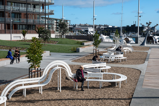 Long Modified Bench Waitematā Green